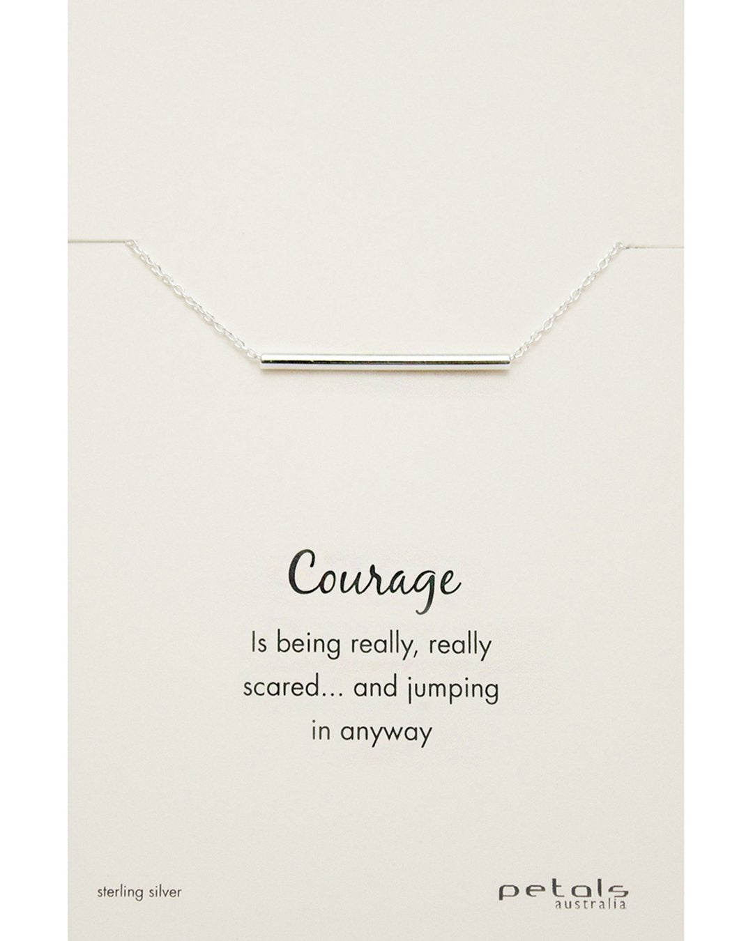 Courage Bar Necklace