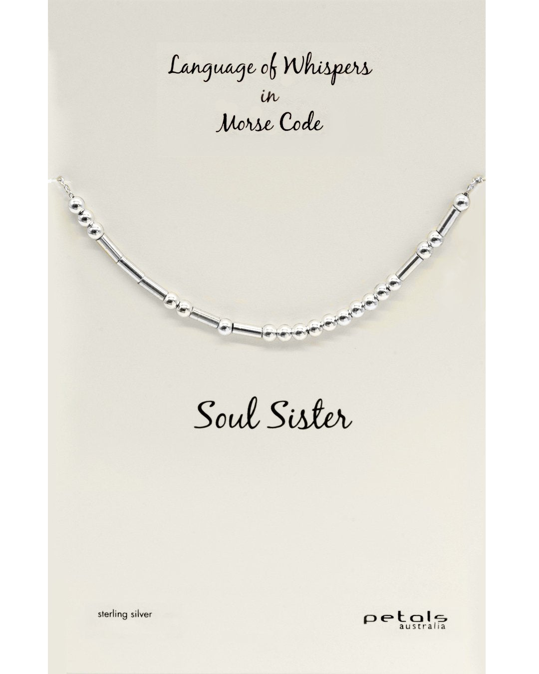 Soul Sister Morse Code Necklace