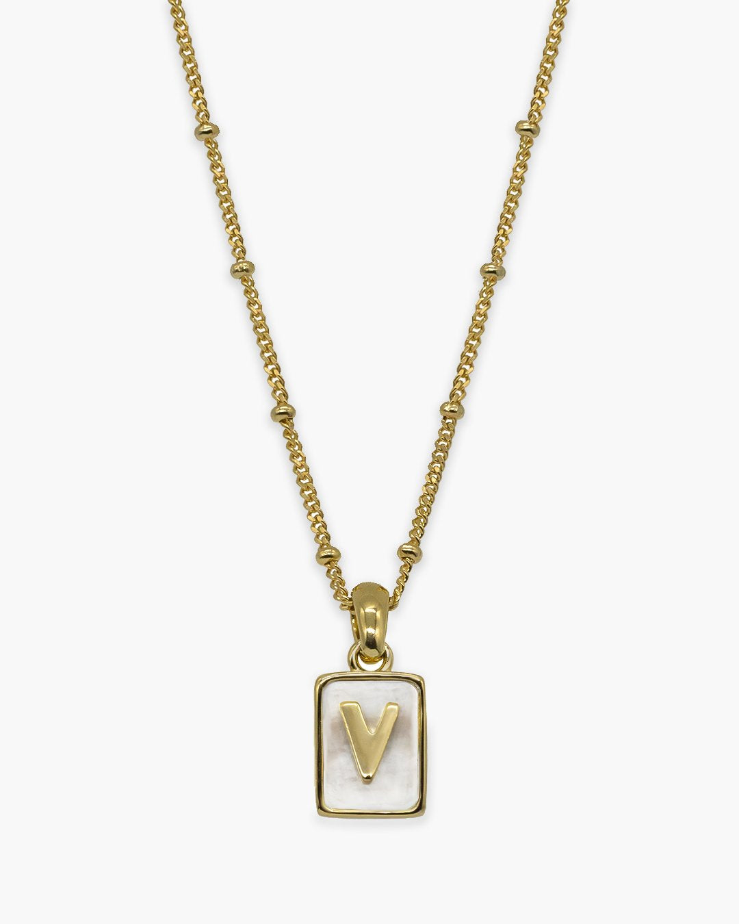 Love Letter Pearl Necklace Gold