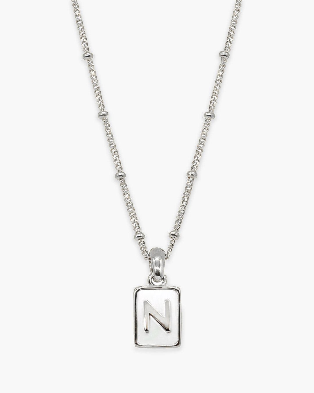 Love Letter Pearl Necklace Silver