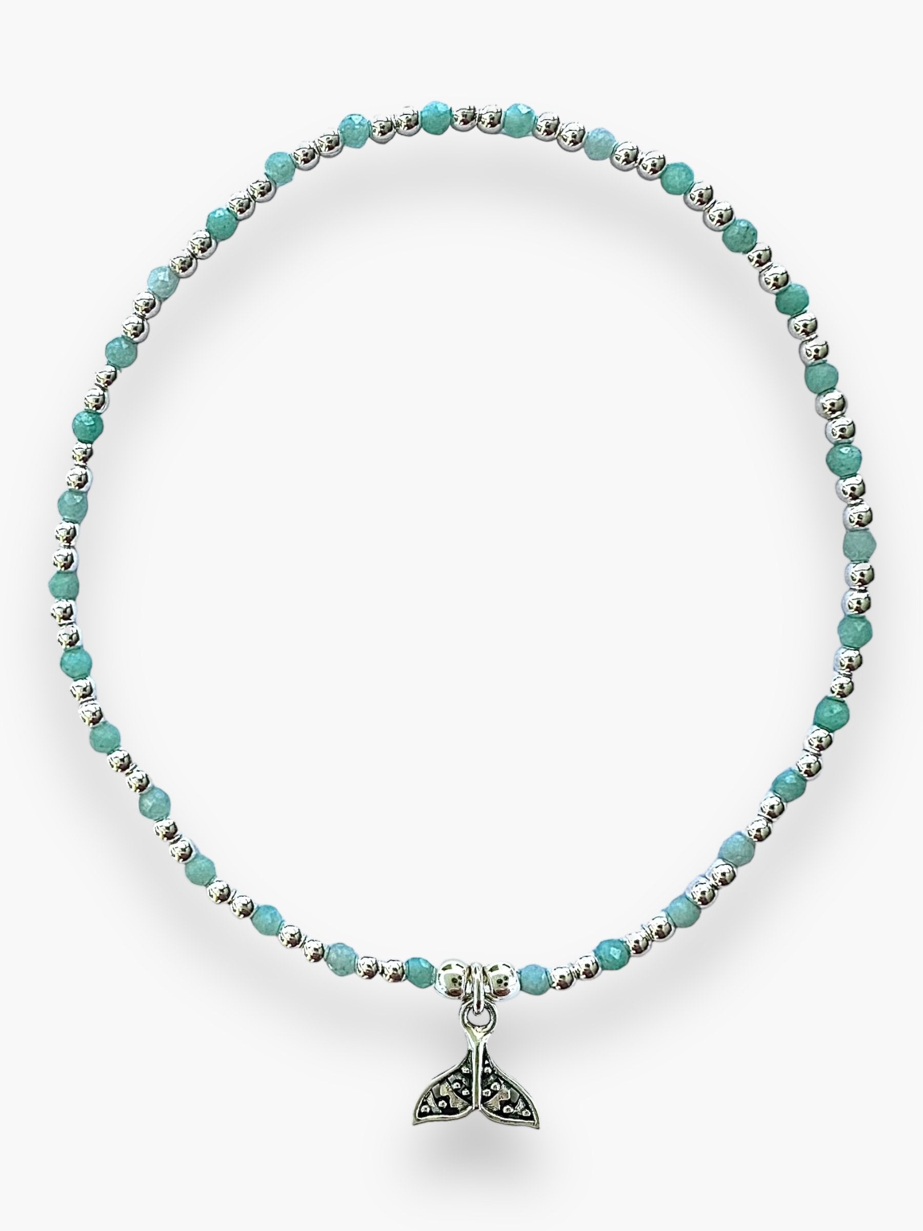 Amazonite- SS Whale Tail Blt
