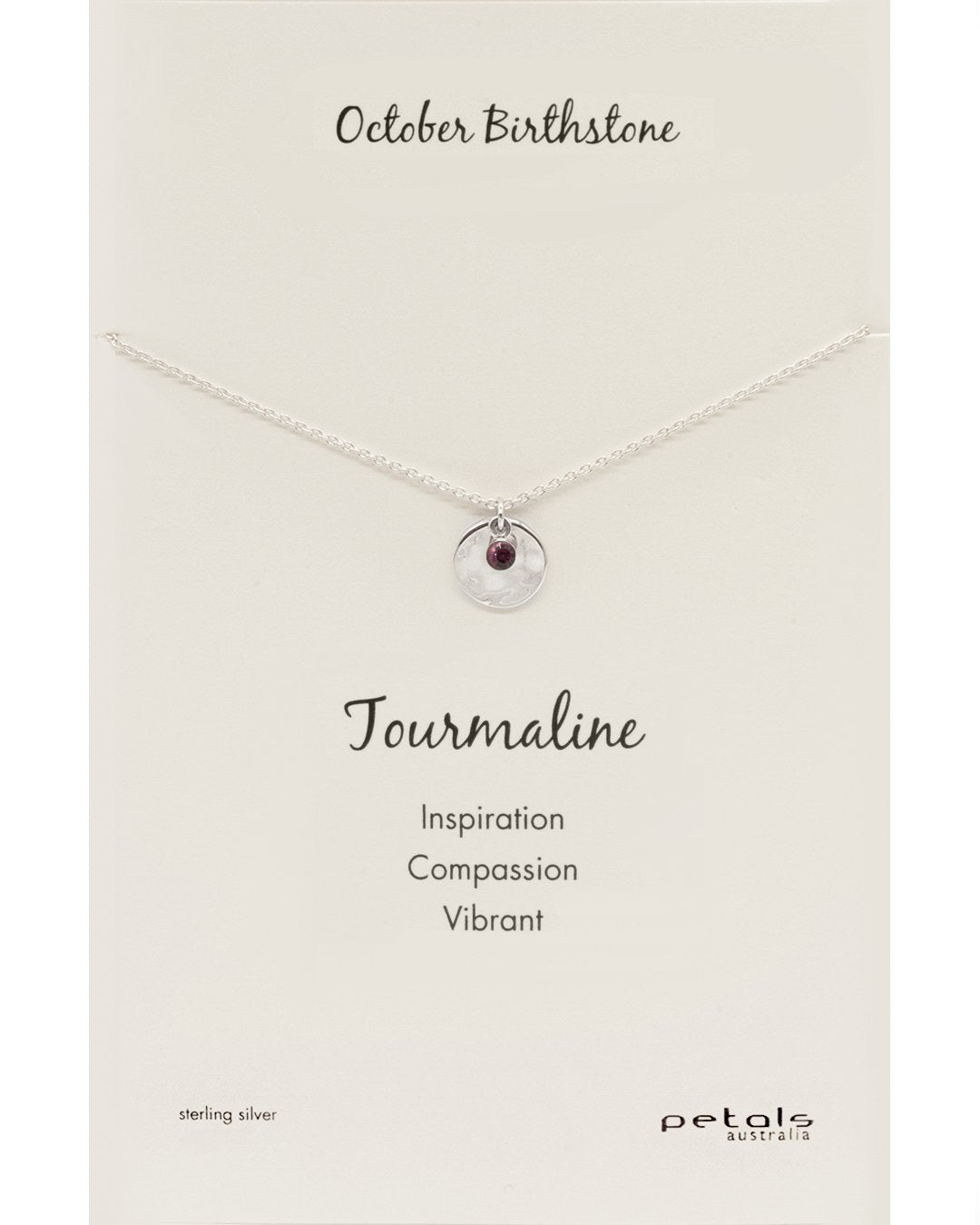 October Tourmaline Necklace