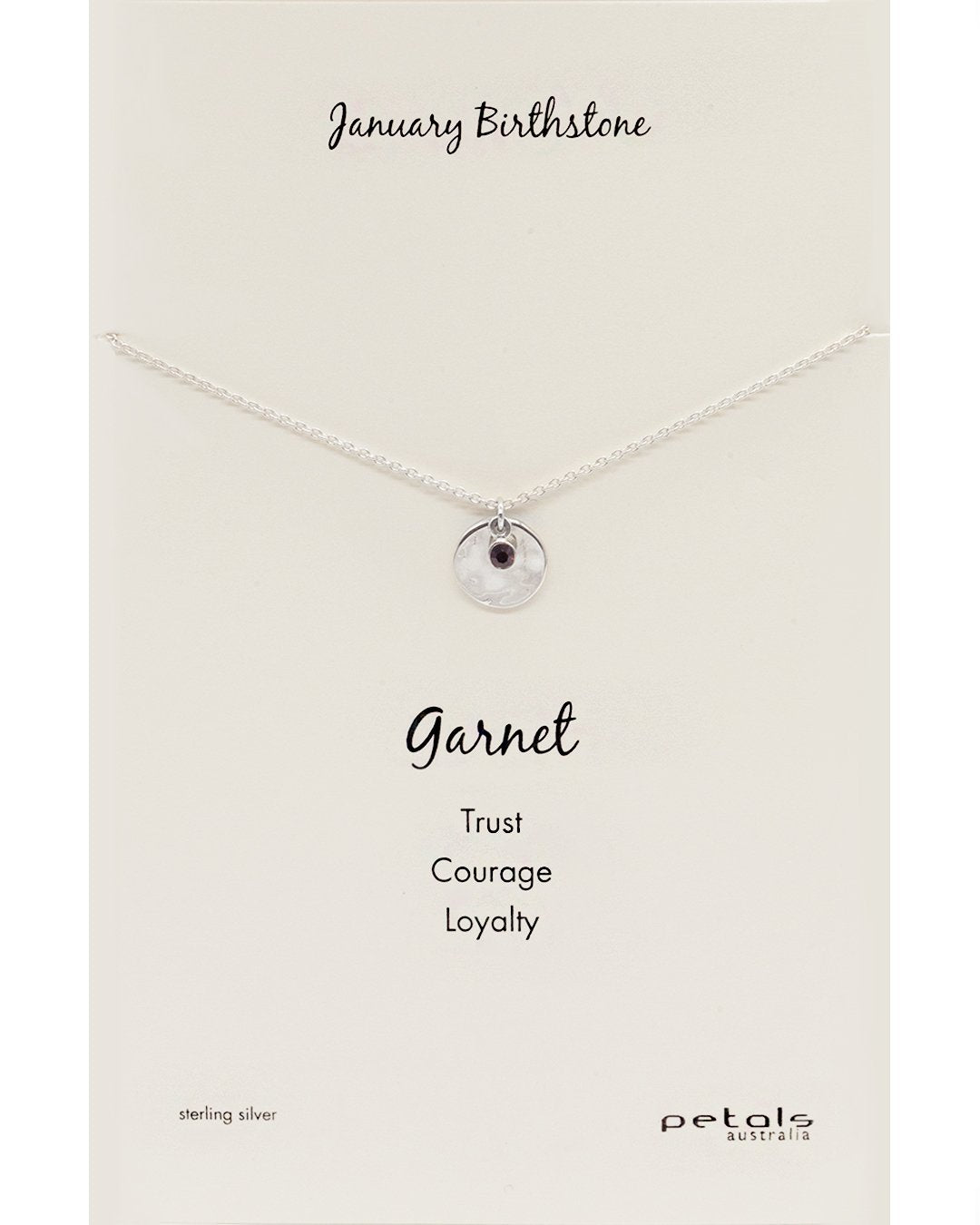 January Garnet Necklace