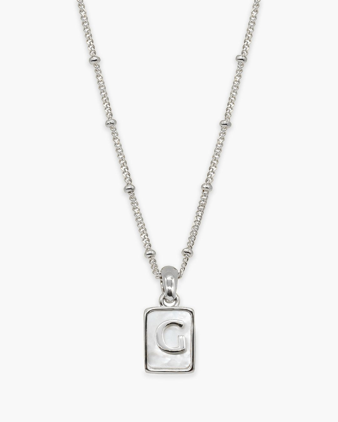 Love Letter Pearl Necklace Silver