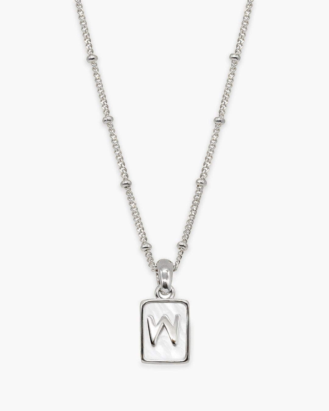 Love Letter Pearl Necklace Silver