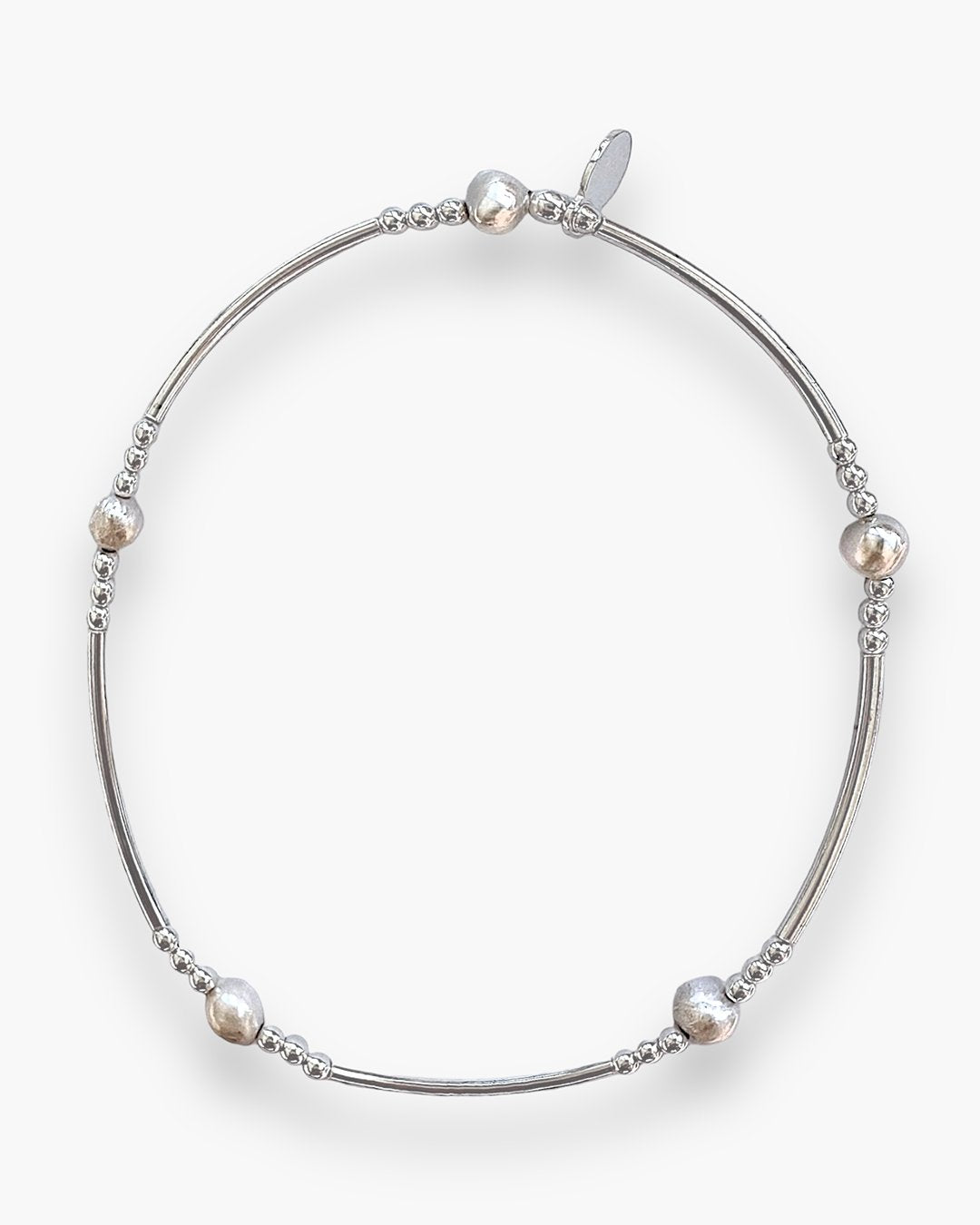 Silver 1 Pearl Bracelet