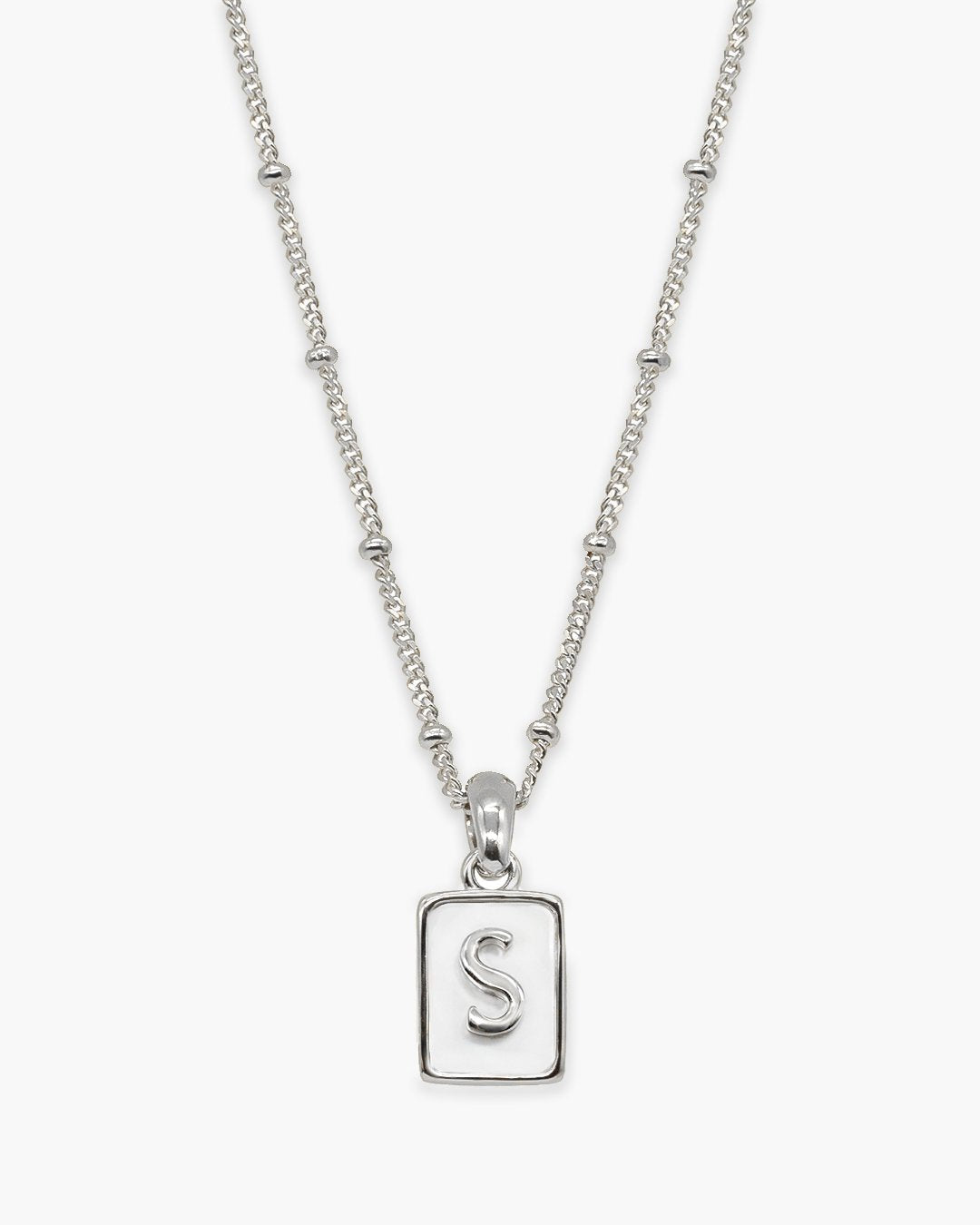 Love Letter Pearl Necklace Silver