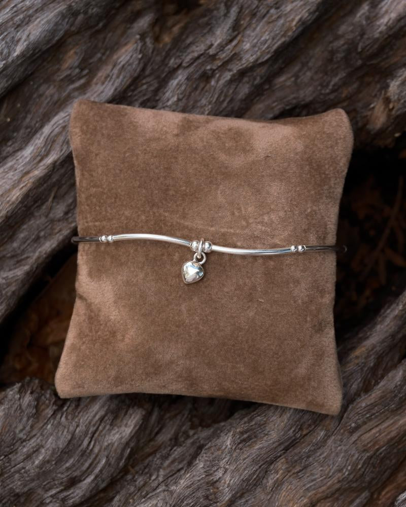 Silver- New 4 bar Mini Heart B