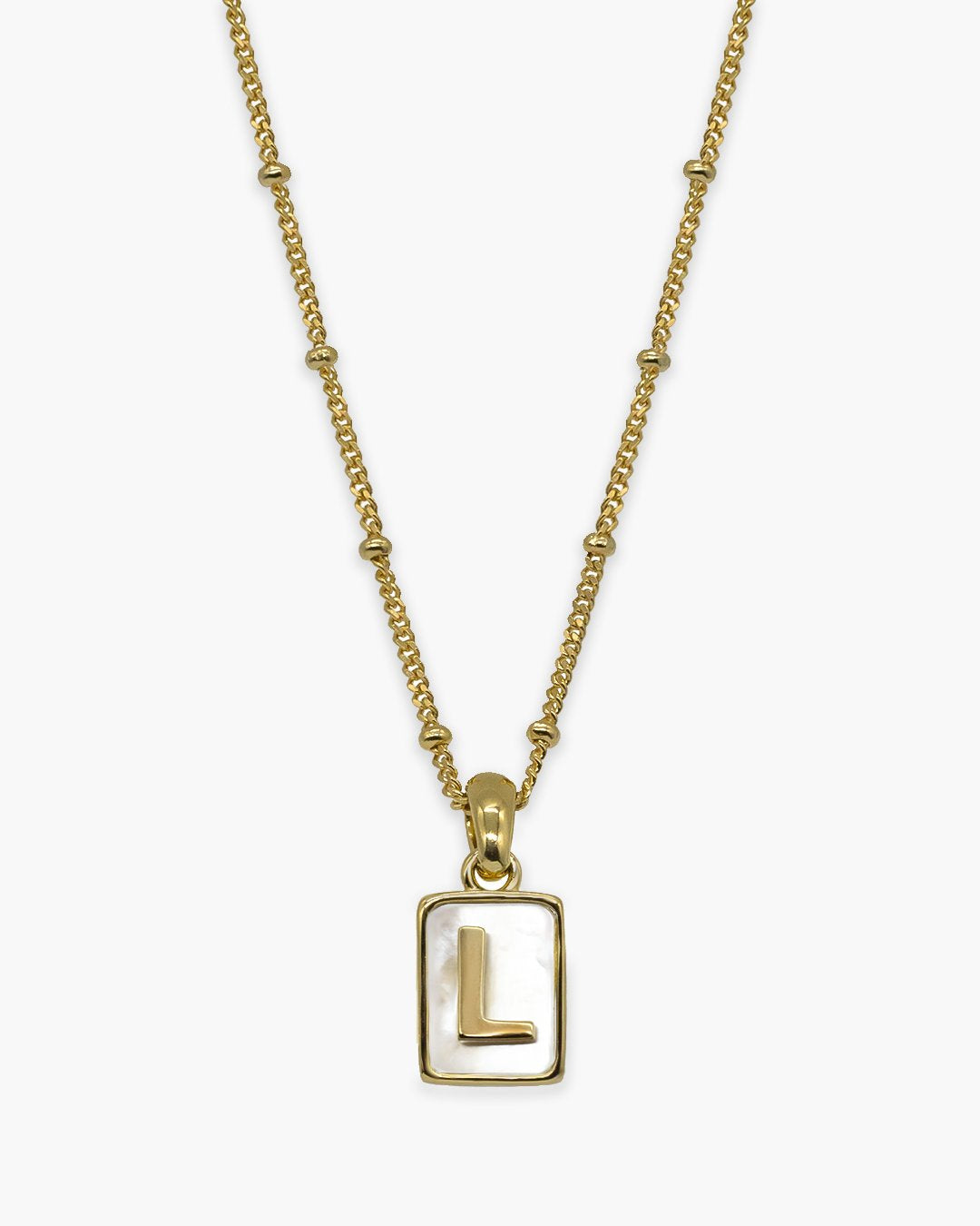 Love Letter Pearl Necklace Gold