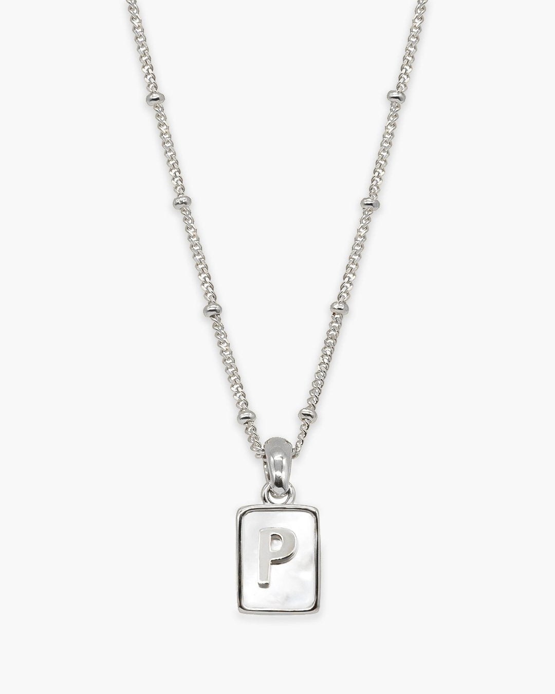 Love Letter Pearl Necklace Silver