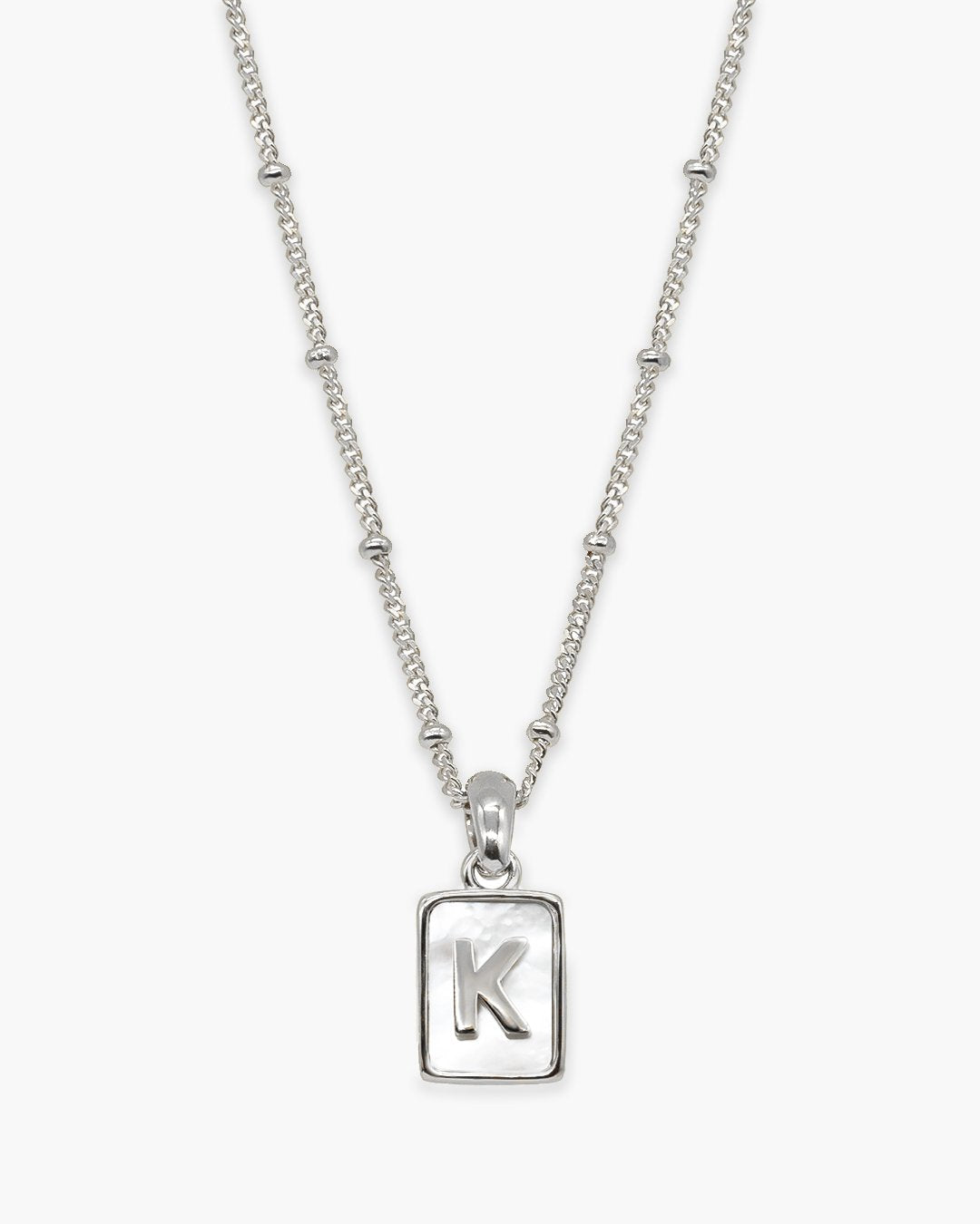 Love Letter Pearl Necklace Silver