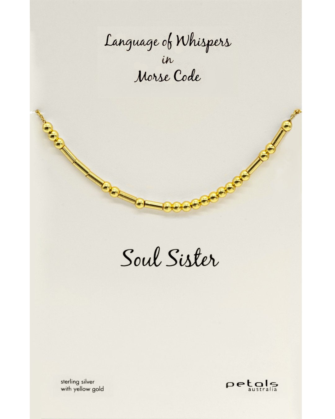 Soul Sister Morse Code Necklace