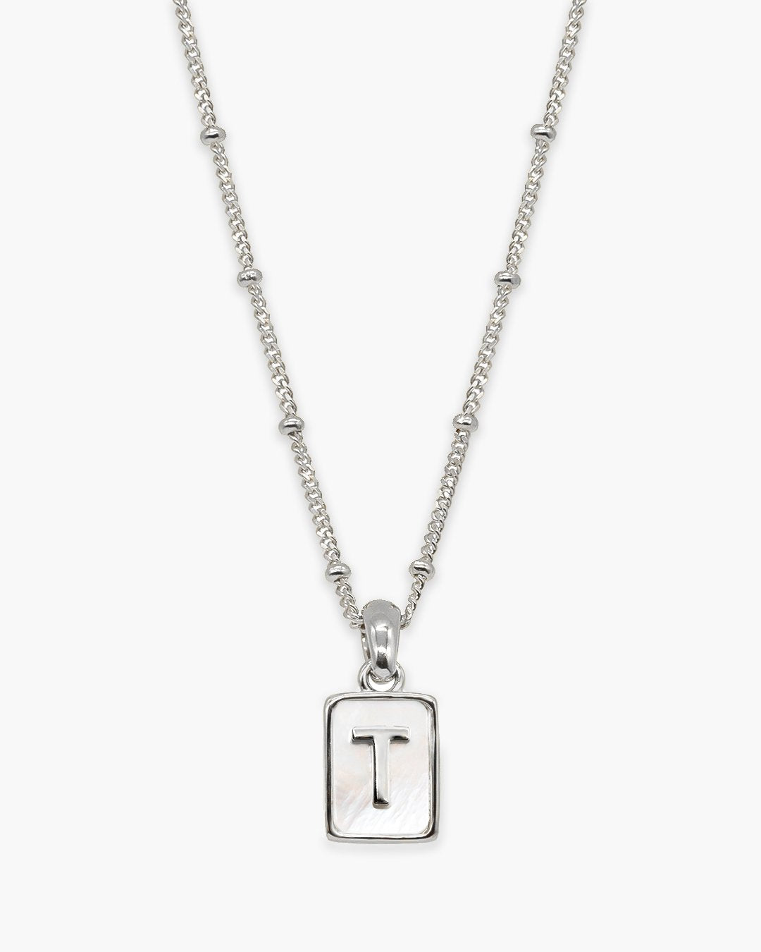 Love Letter Pearl Necklace Silver