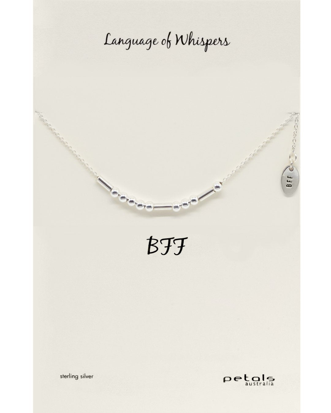 BFF Morse Code Necklace