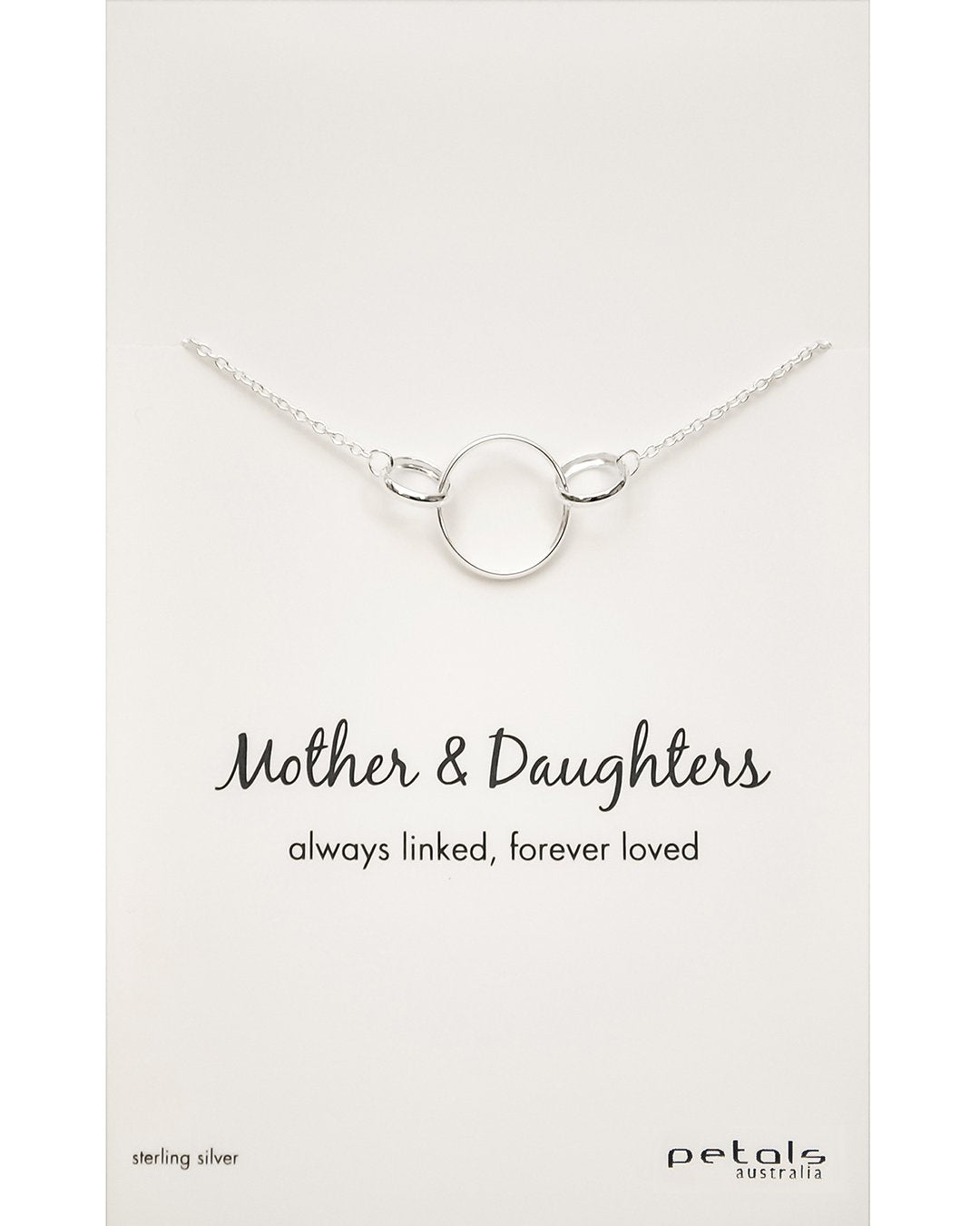 Classic Triple Circle Mother & Daughhters Necklace