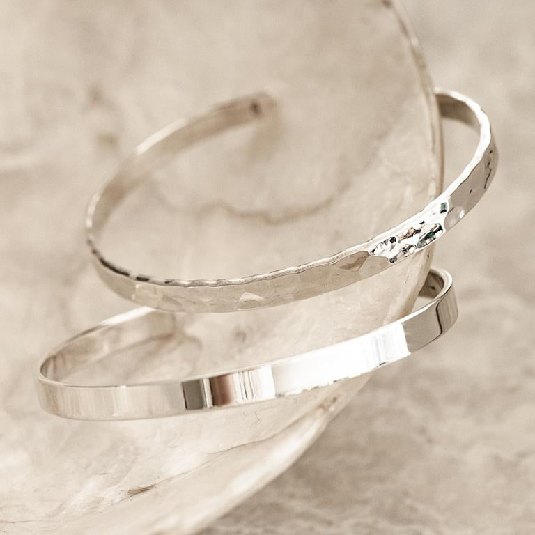 Hammered Open Cuff Bangle – Aquarian Thoughts Jewelry
