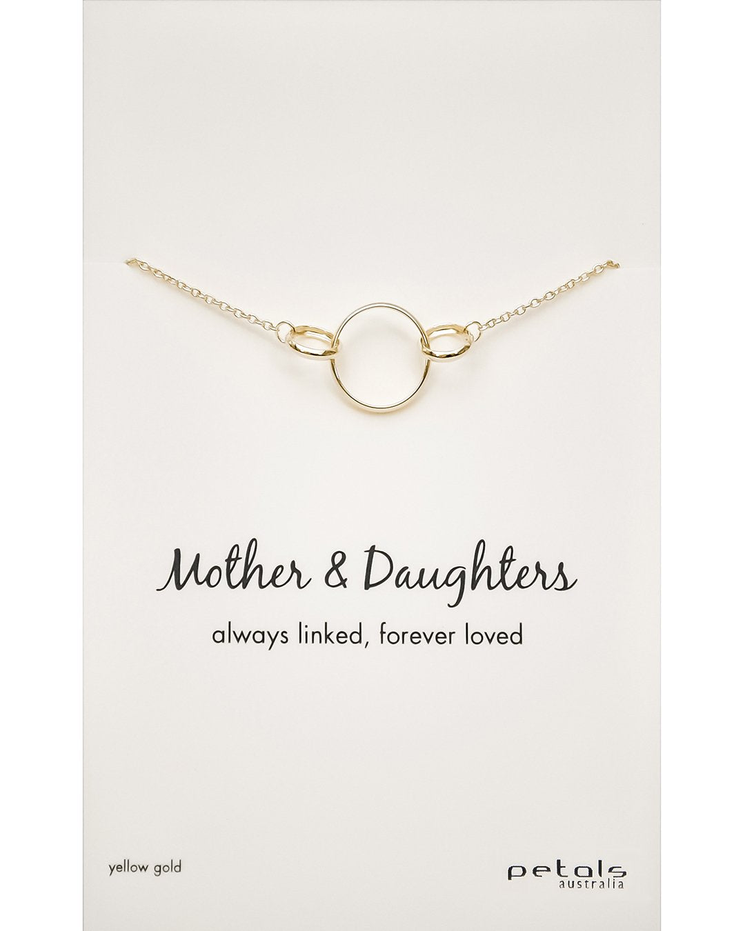 Classic Triple Circle Mother & Daughters Necklace