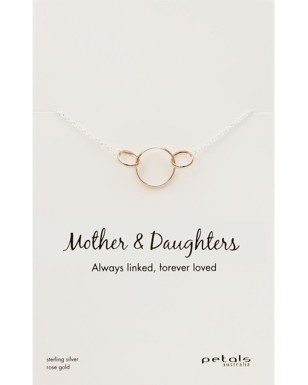 Classic Triple Circle Mother & Daughters Necklace