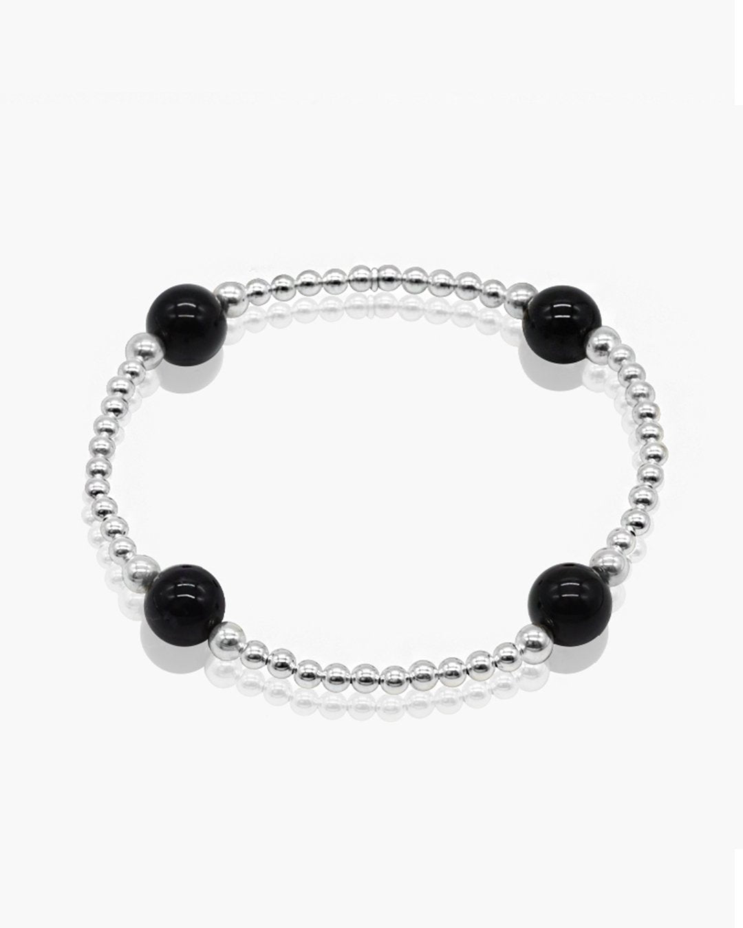 Black Onyx 4 Stone Bracelet