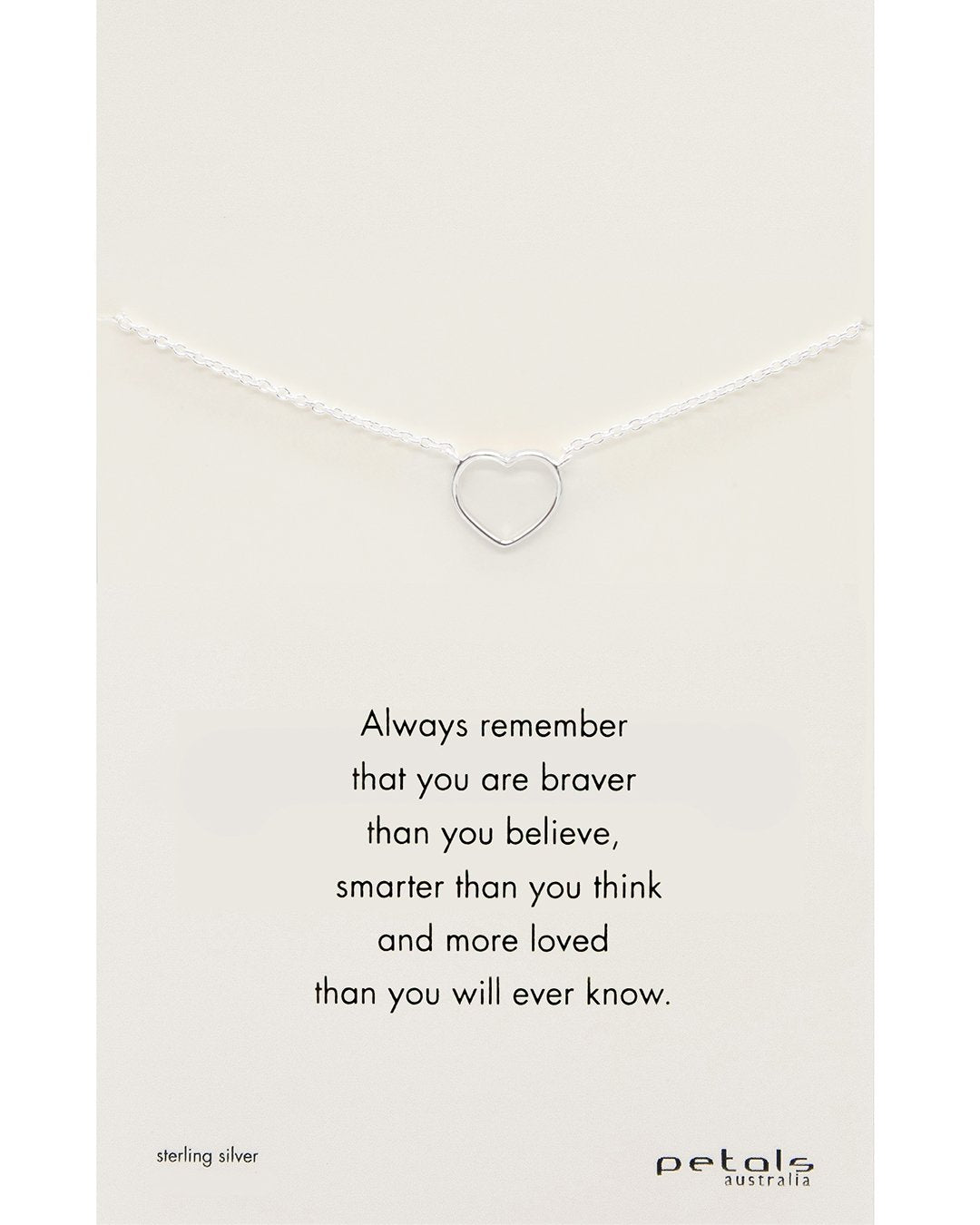 Remember Open Heart Necklace