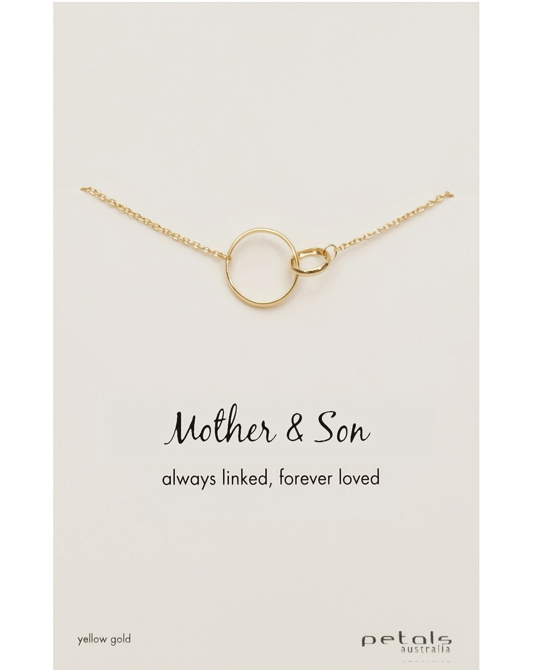 MOTHER SON NECKLACE GIFT FOR MOM FROM SON MOTHERS DAY GIFT TO MOM WITH –  THE MOONFLOWER STUDIO